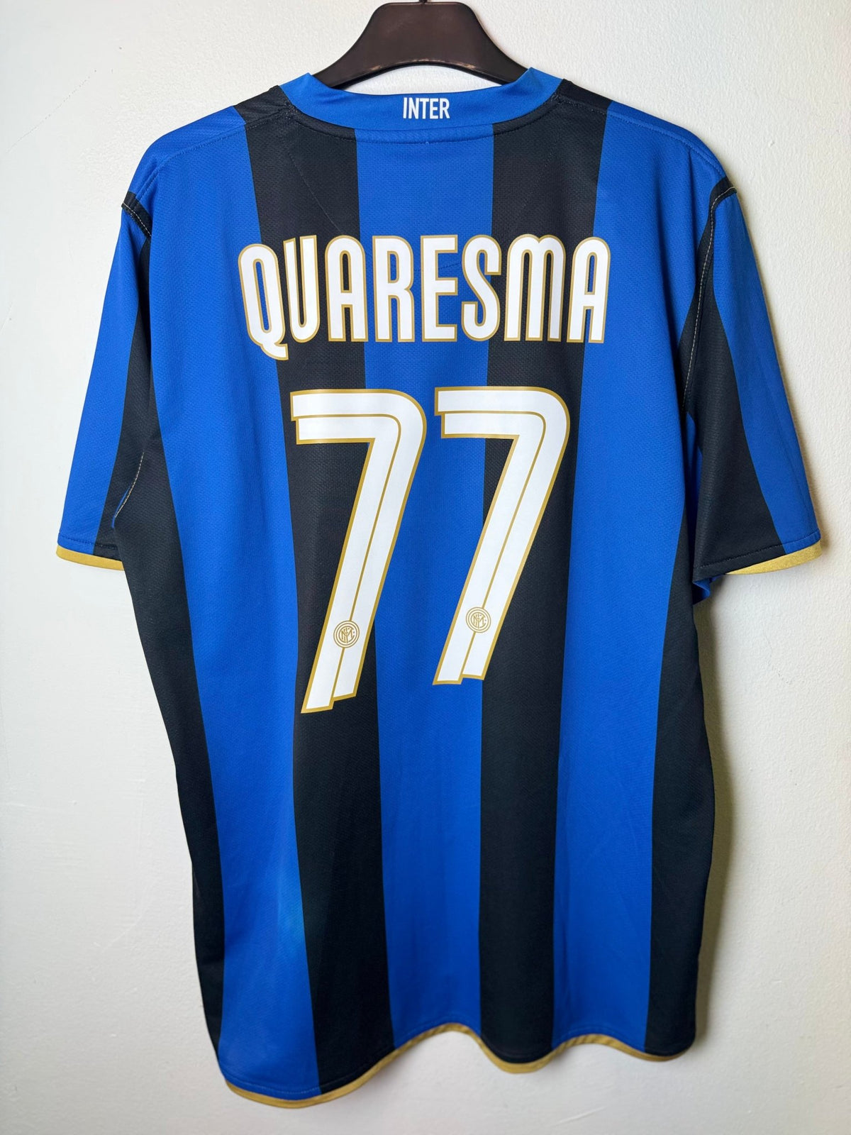 Nike Inter Milan Home 08/09 Quaresma 77 - 9/10 - TheFootballIdiots