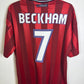 Umbro England Away 1998 Beckham 7 - 9/10