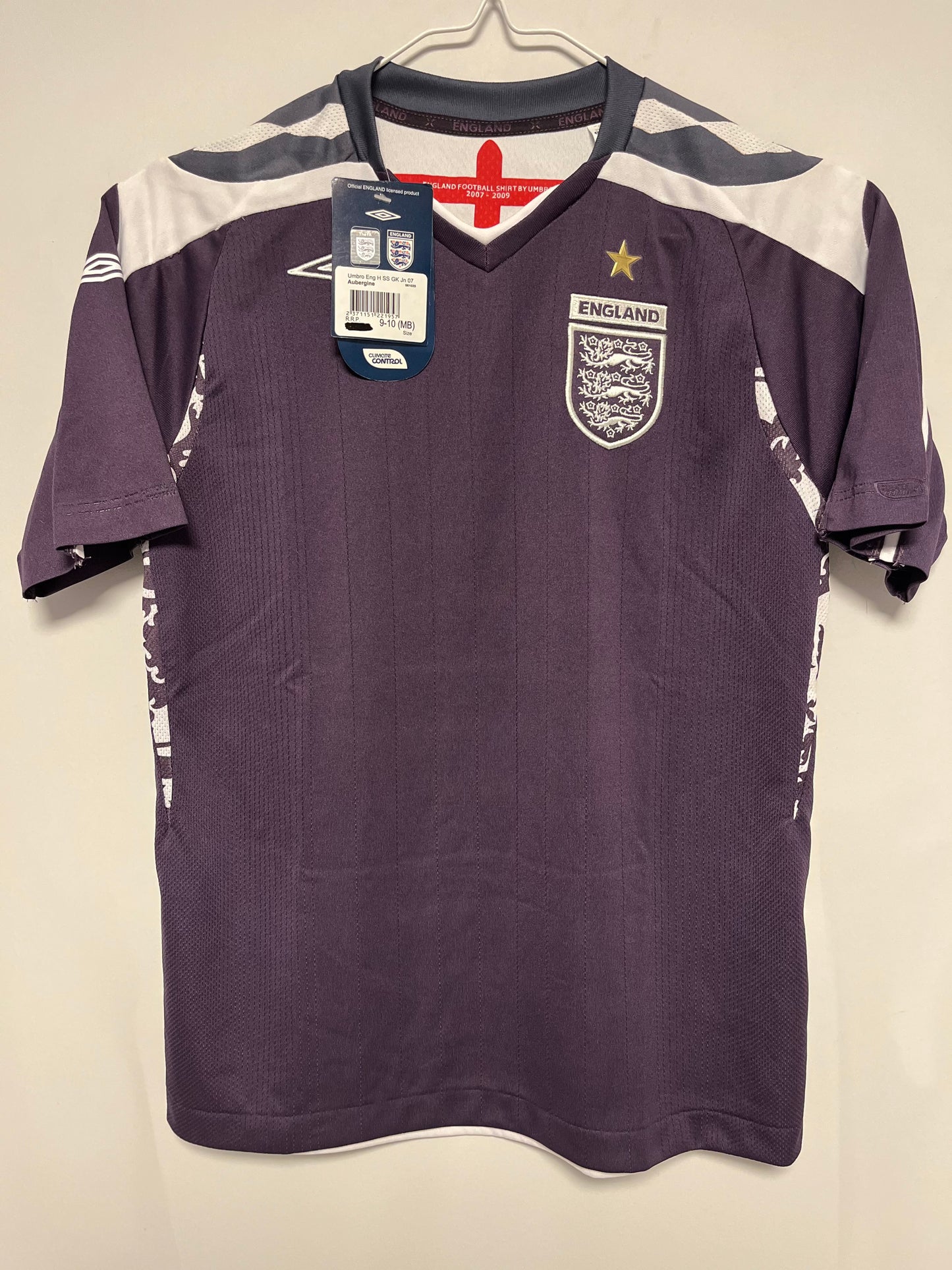2007-09 Umbro England Goalkeeper Shirt YM | Vintage GK Kit