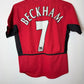 Nike Manchester United Home 02/04 Beckham 7 Kids - 8/10
