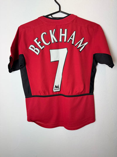 Nike Manchester United Home 02/04 Beckham 7 Kids - 8/10 - alternate view