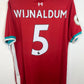 Back view of Nike Liverpool FC 20/21 home shirt displaying Wijnaldum name and number 5