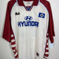 Hamburger SV home football shirt 1999-2000 season front view with blue and white stripes