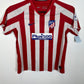 Atletico Madrid home shirt 19/20 kids size 122-128cm in red and white stripes