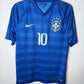 Nike Brazil Away 14/15 Neymar jr 10 - 9/10