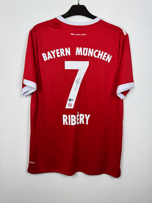 Bayern Munich Home 16/17 Ribery 7 Signed Beckett
