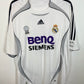 Adidas Real Madrid white home shirt 2006/07 with Ronaldo 9 in excellent 9/10 condition