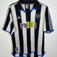 Adidas Newcastle United home shirt 00/01 with Barton 2 in excellent vintage condition