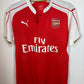 Puma Arsenal home shirt 2015/16 season in red with white sleeves, size M, excellent condition