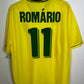 Back view of Brazil 1996 home shirt displaying Romario name and number 11 print