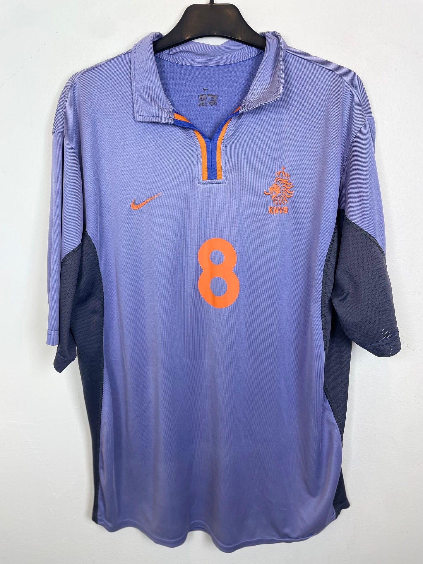Nike Netherlands away shirt 00/02 with Davids 8, orange kit from Euro 2000 era in 8/10 condition