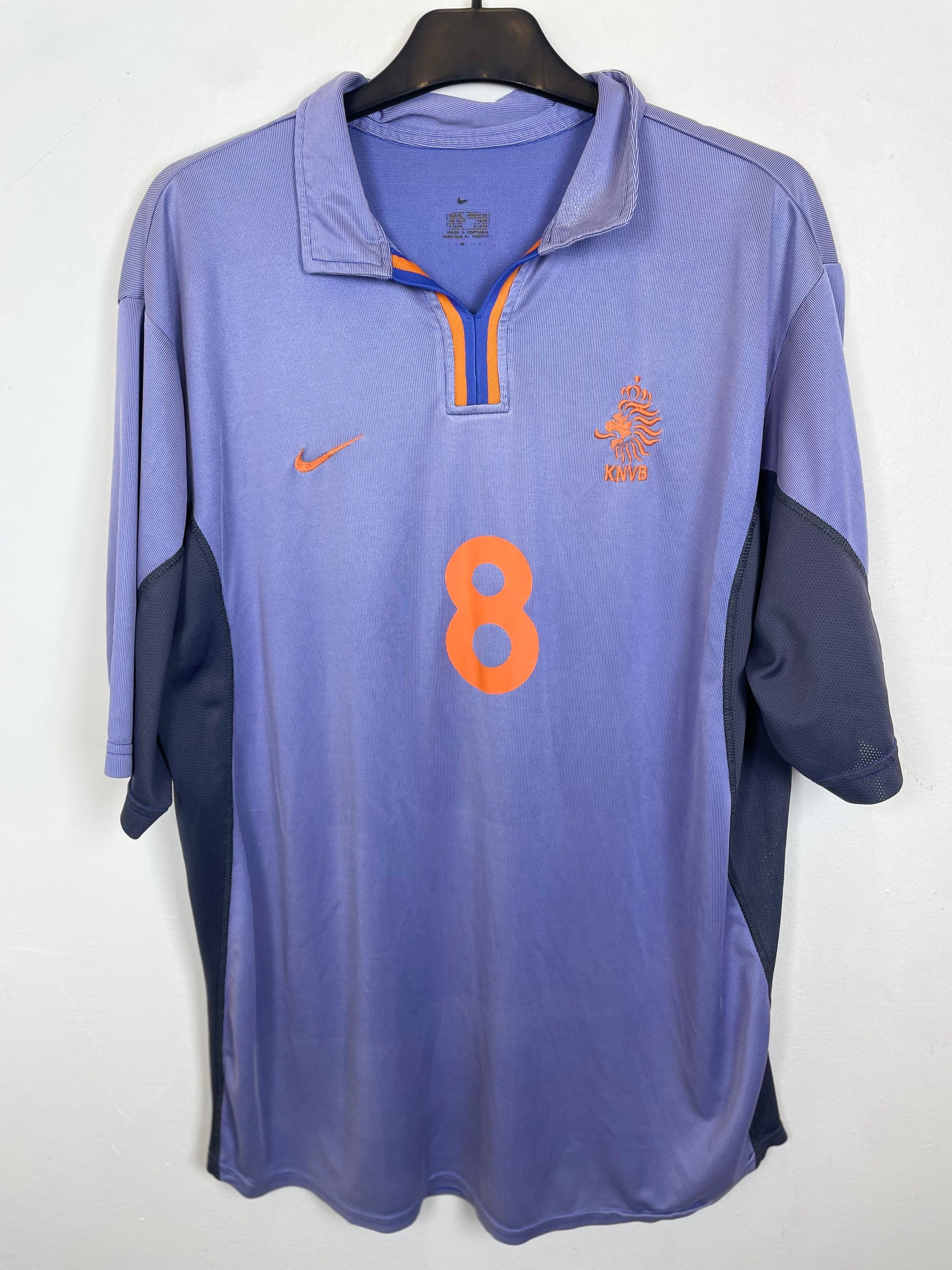 Nike Netherlands away shirt 00/02 with Davids 8, orange kit from Euro 2000 era in 8/10 condition