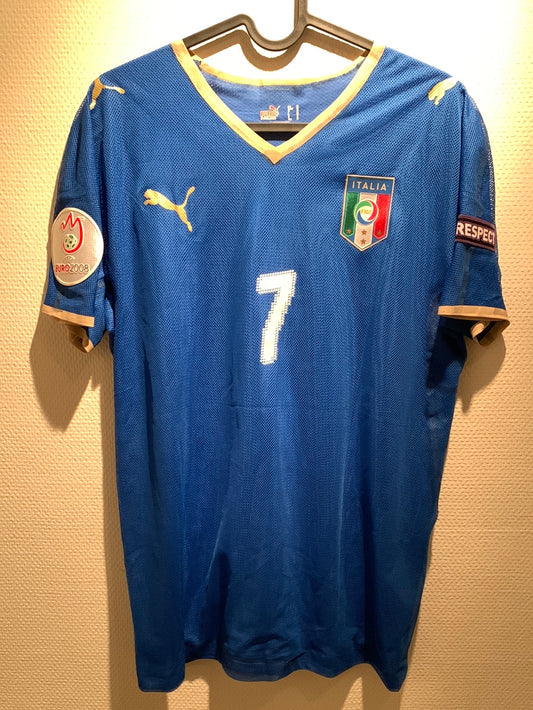 Italy Home Euro 2008 Del Piero 7  Player Issue
