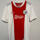 Adidas Ajax home shirt 2021/22 with Haller 22 in excellent condition, white with red stripe