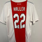 Back view of Ajax 21/22 home shirt showing Haller name and number 22 print