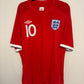 Umbro England Away 10/11 Rooney 10 - 8/10