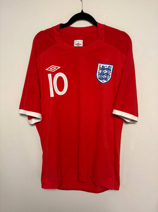 Umbro England Away 10/11 Rooney 10 - 8/10