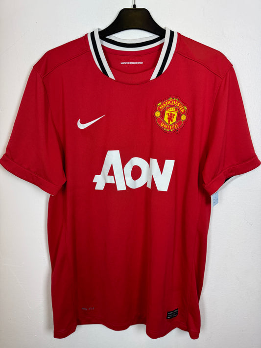Nike Manchester United hjemmedrakt 2011/12 Rooney 10 – home jersey forfra