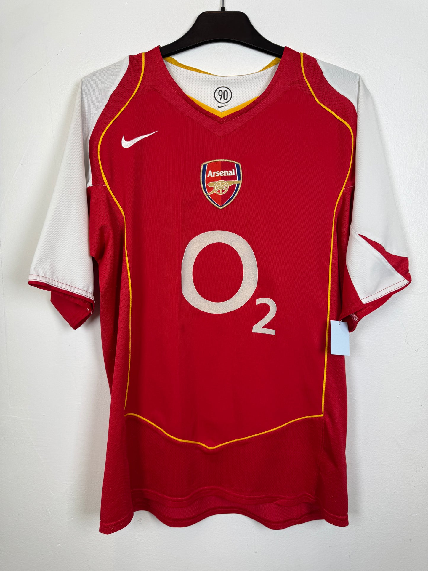 Nike Arsenal hjemmedrakt 2004/05 Bergkamp 10 – home jersey forfra