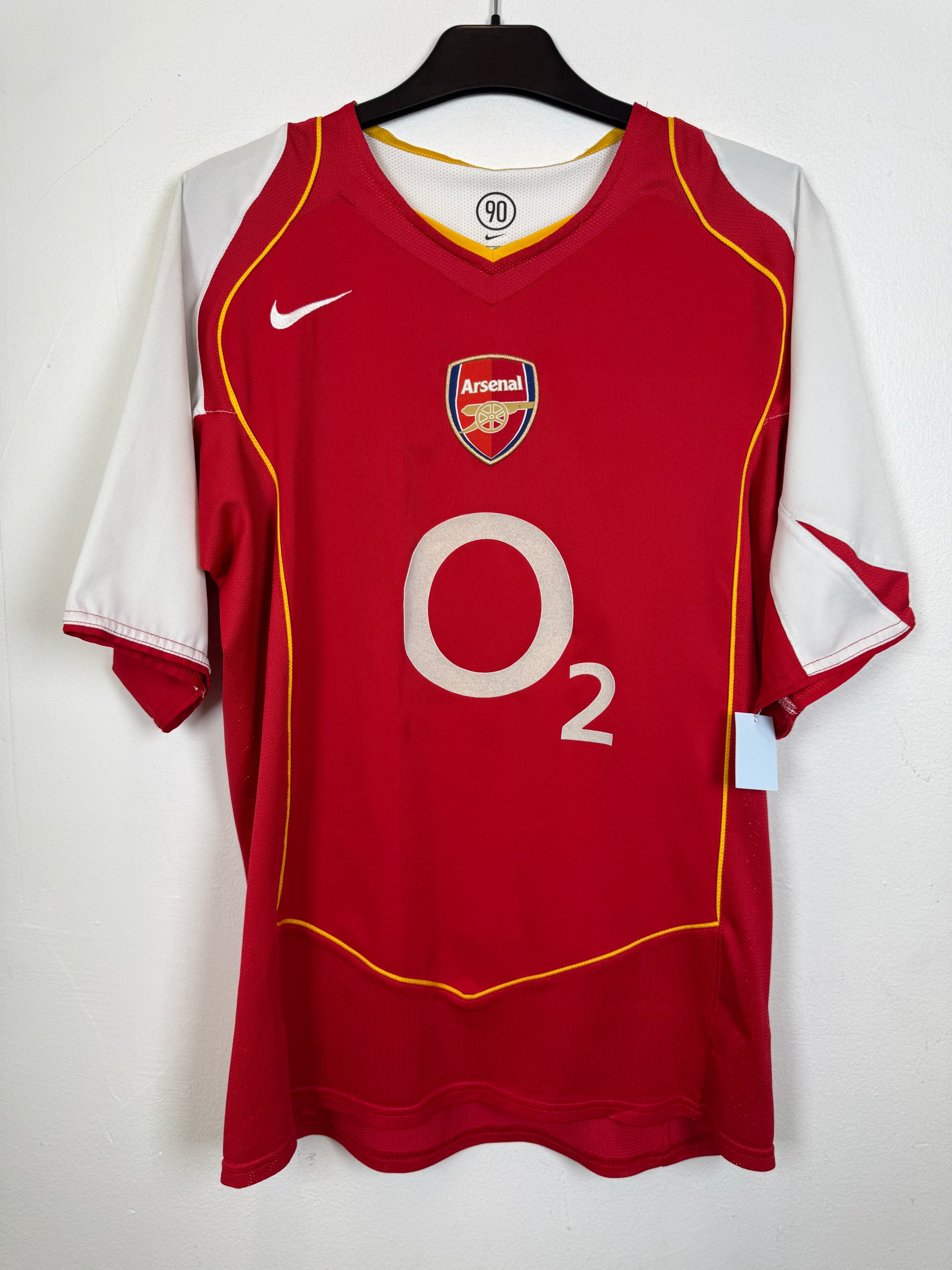 Nike Arsenal hjemmedrakt 2004/05 Bergkamp 10 – home jersey forfra