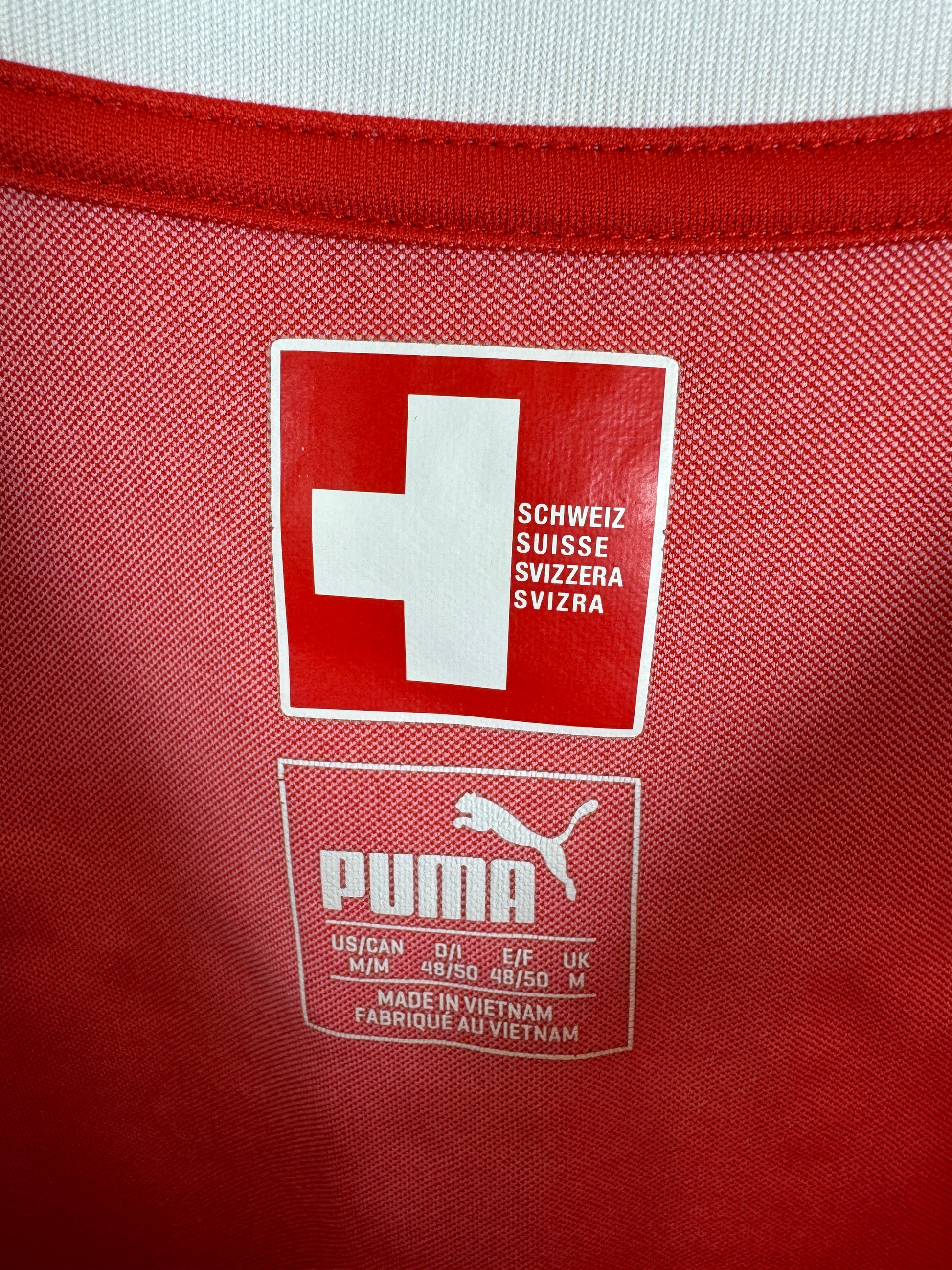 Puma Sveits hjemmedrakt 2018 Xhaka 10 – Switzerland home jersey forfra
