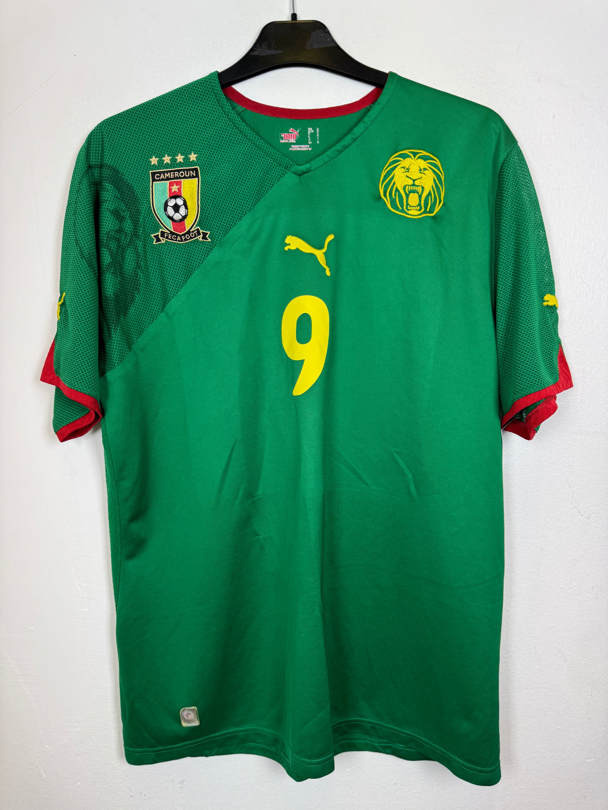 Puma Kamerun hjemmedrakt 2010 Eto'o 9 – Cameroon home jersey forfra