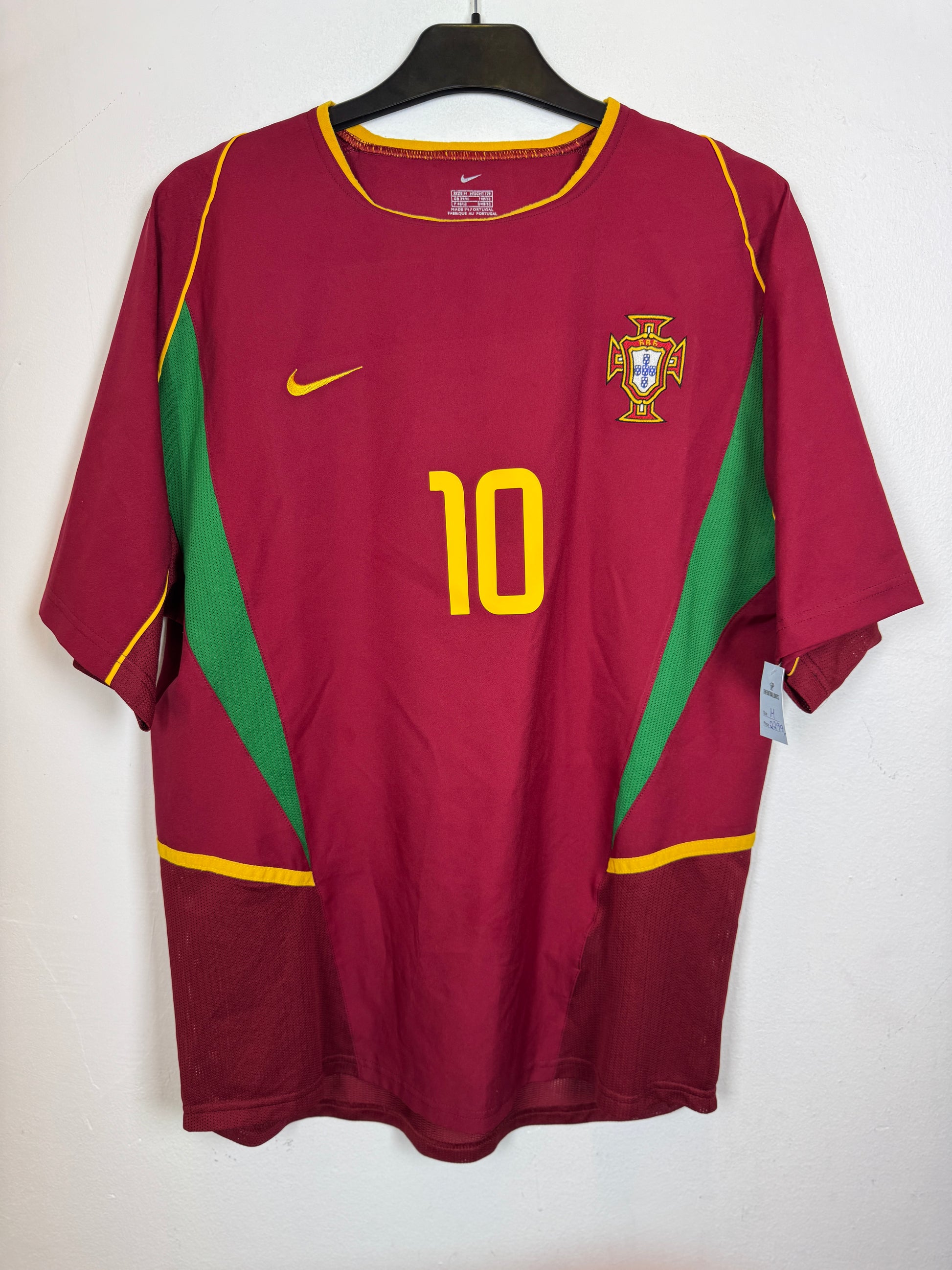 Nike Portugal hjemmedrakt 2002/04 Rui Costa 10 – home jersey forfra