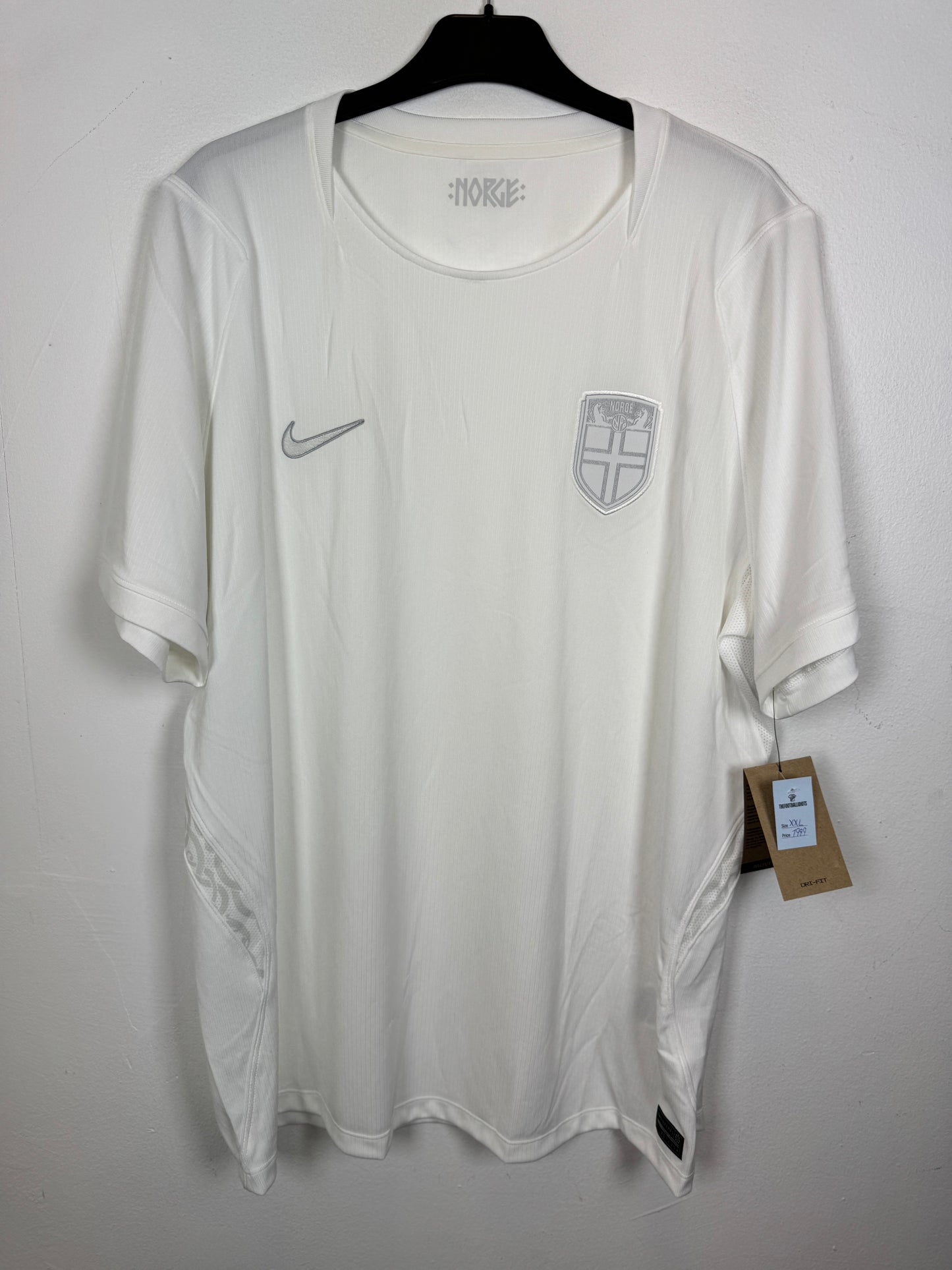 Nike Norge tredjedrakt 2026 VM whiteout – Norway third jersey forfra