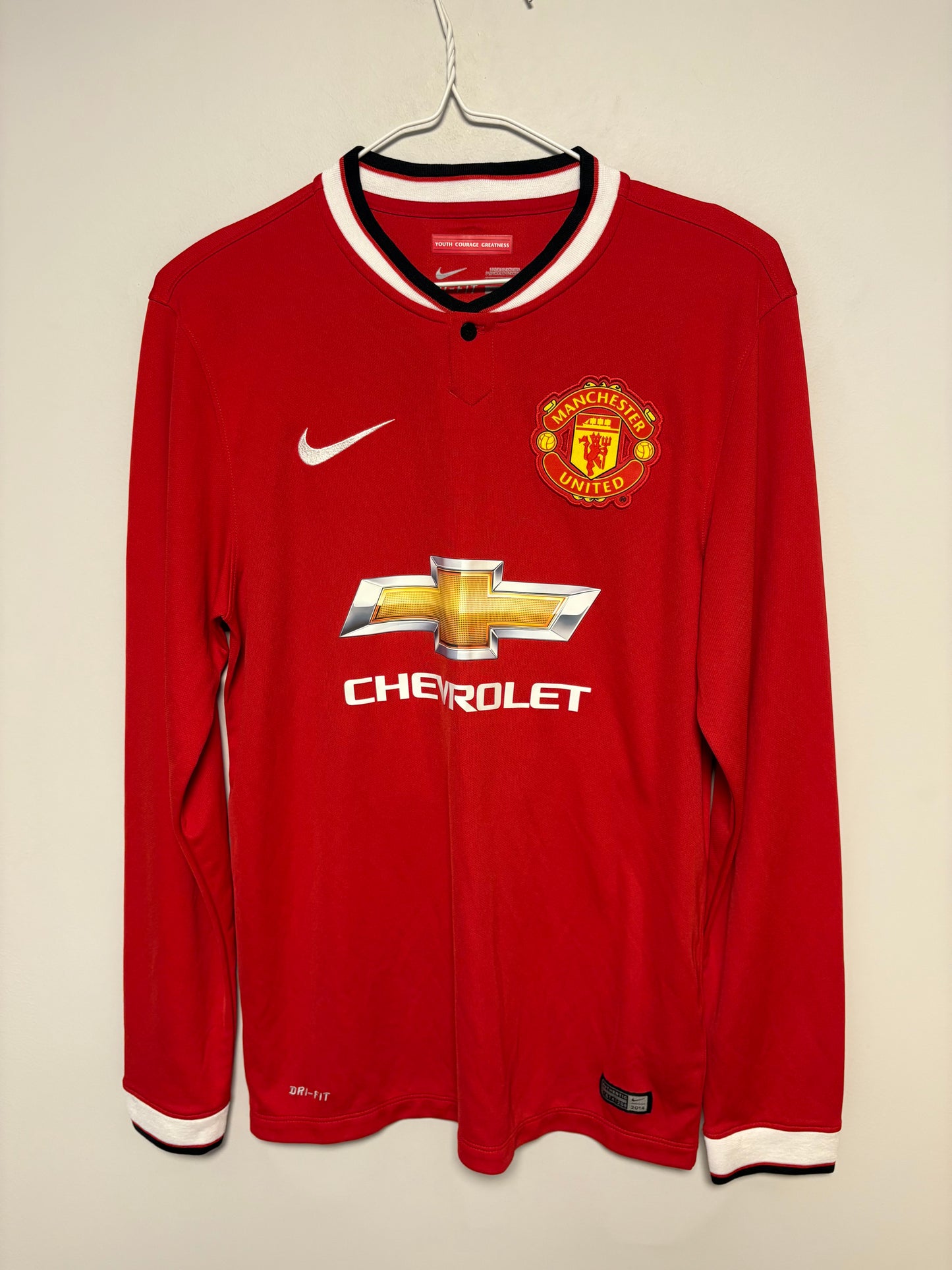 Nike Manchester United langermet hjemmedrakt 2014/15 V.Persie 20 forfra