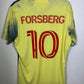 Back view of Adidas New York Red Bulls away shirt 2022 showing Forsberg name and number 10