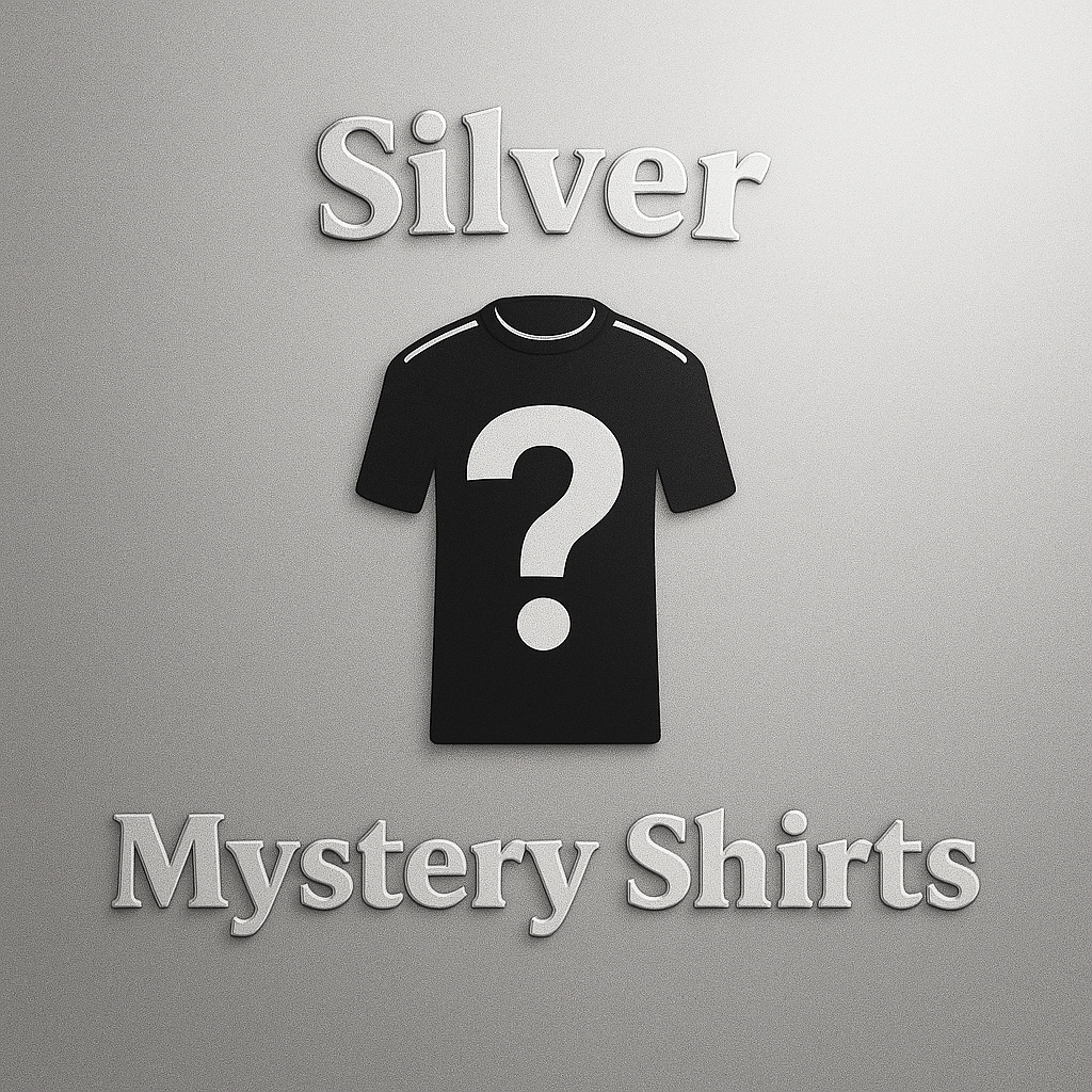 Silver mystery football shirt in size S - unspecified club and season design