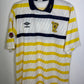 Umbro Scotland away shirt 1988-1991 in navy blue, size L, vintage kit condition 8/10