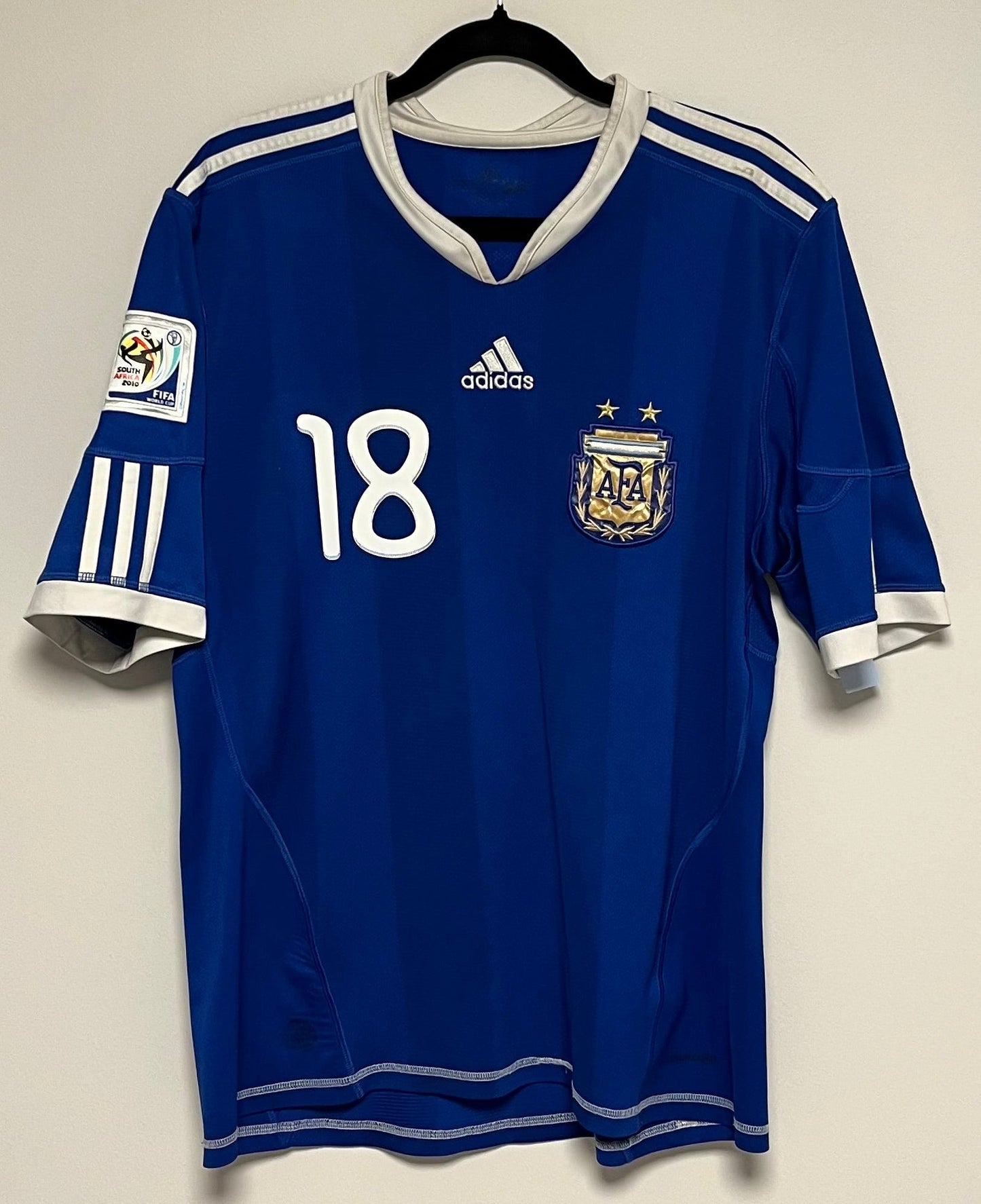 Adidas Argentina Away 2010 Palermo 18 - 8/10 - TheFootballIdiots