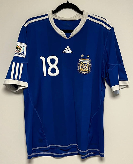 Adidas Argentina Away 2010 Palermo 18 - 8/10 - TheFootballIdiots