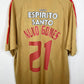 Front view of the Benfica 04/05 third shirt showing the club crest and Adidas three stripes, shown in full front detail