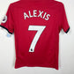 Adidas Manchester United Home 17/18 Alexis 7 Kids 8/10 - TheFootballIdiots