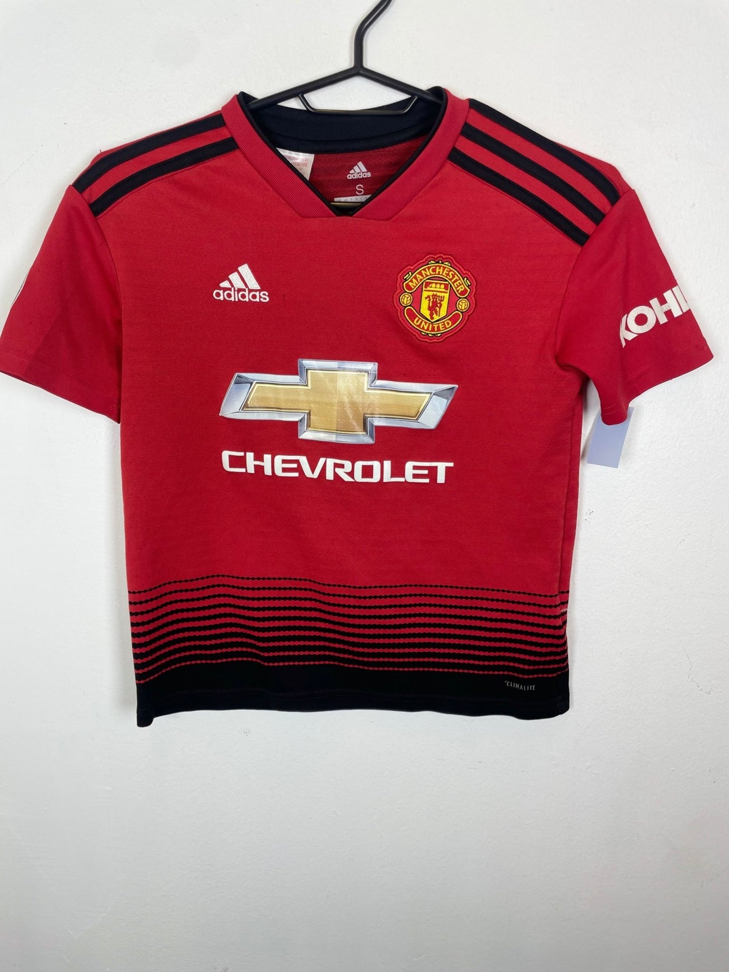 Adidas Manchester United Home 18/19 Pogba 6 Kids - TheFootballIdiots
