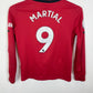 Adidas Manchester United Home 19/20 LS Martial 9 Kids 6/10 - TheFootballIdiots