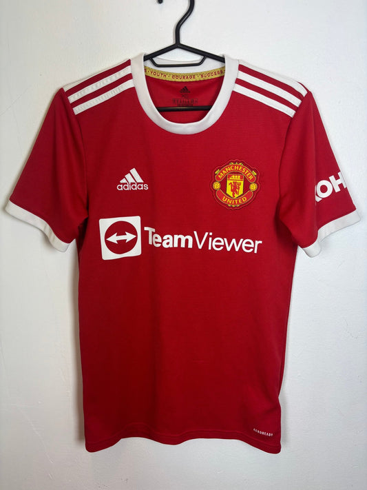 Adidas Manchester United Home 21/22 Ronaldo 7 kids - 8/10 - TheFootballIdiots