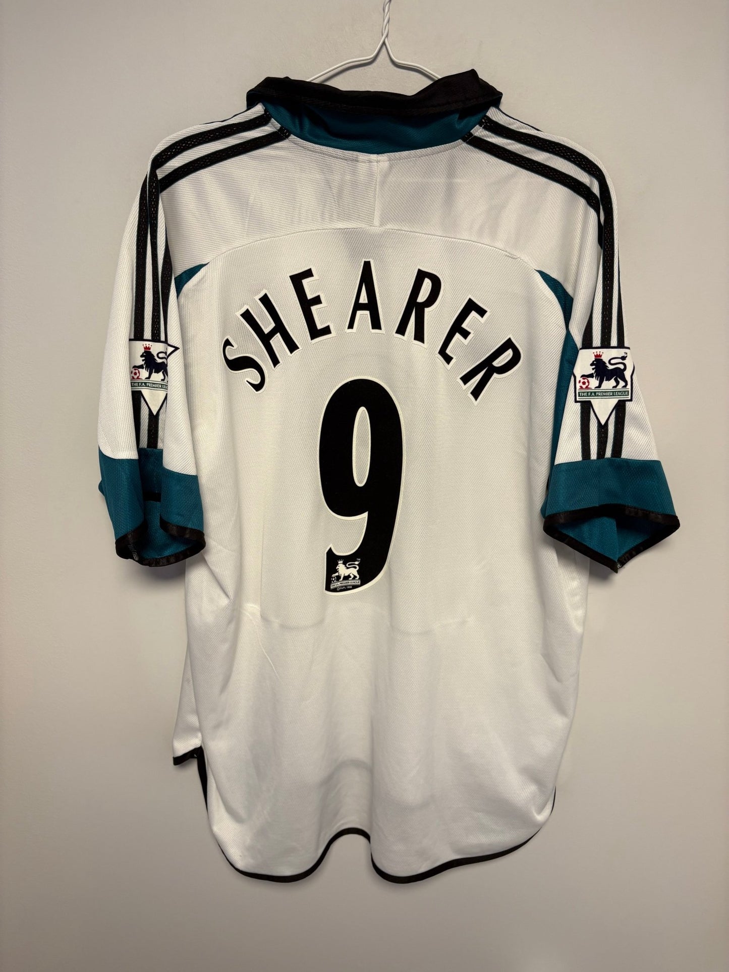 Adidas Newcastle Away 99/00 Shearer 9 - 7/10 - TheFootballIdiots