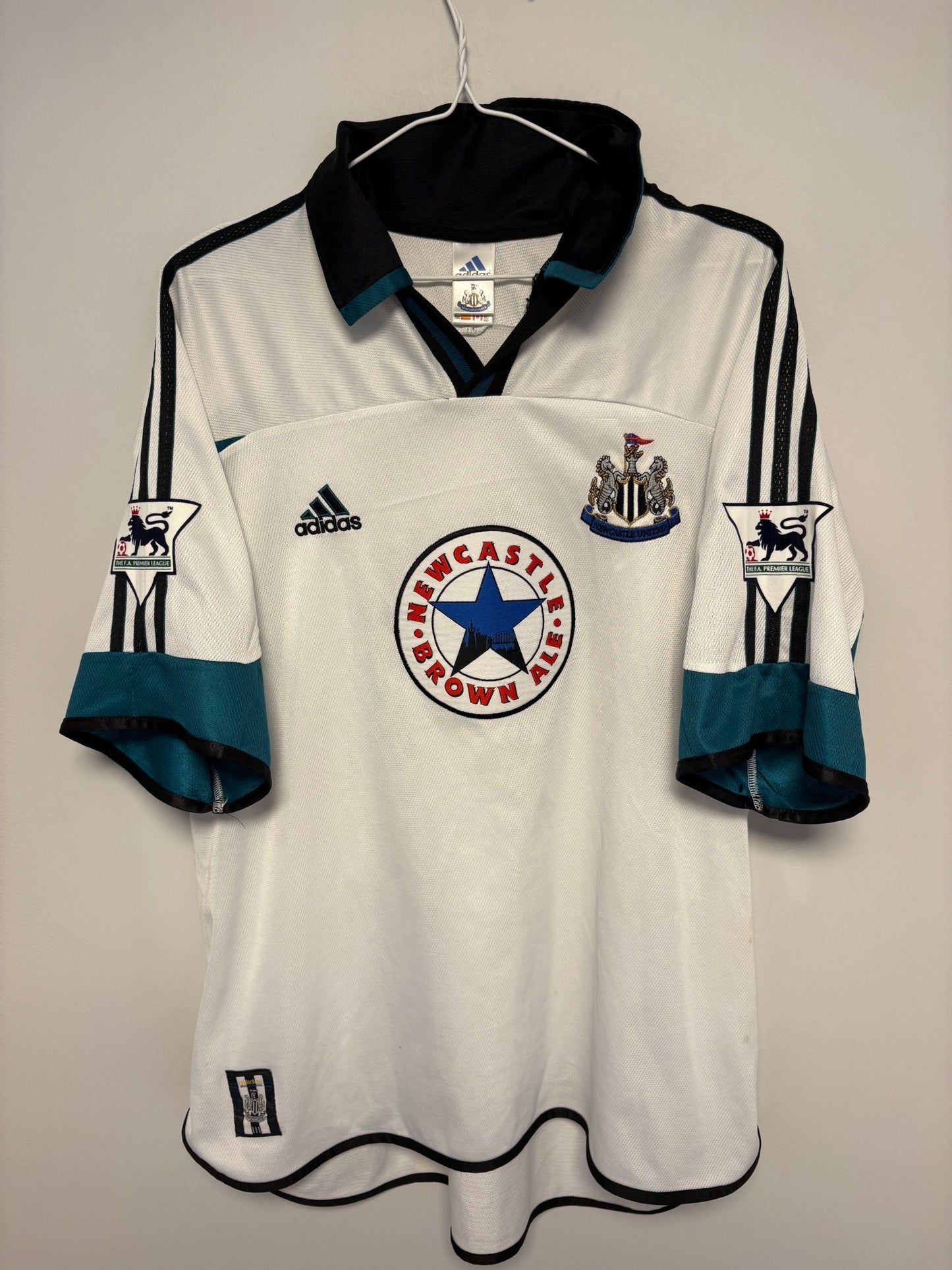 Adidas Newcastle Away 99/00 Shearer 9 - 7/10 - TheFootballIdiots