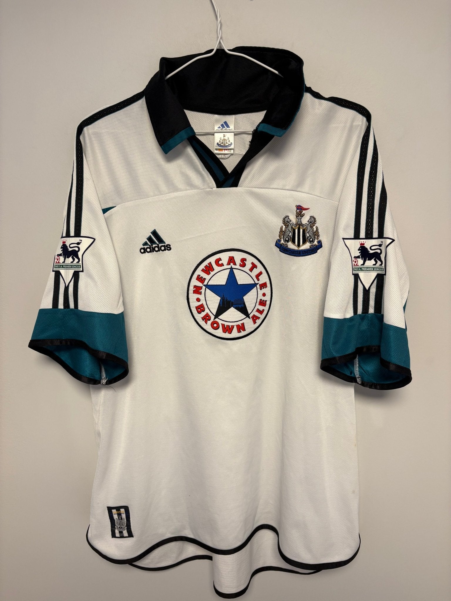 Adidas Newcastle Away 99/00 Shearer 9 - 7/10 - TheFootballIdiots