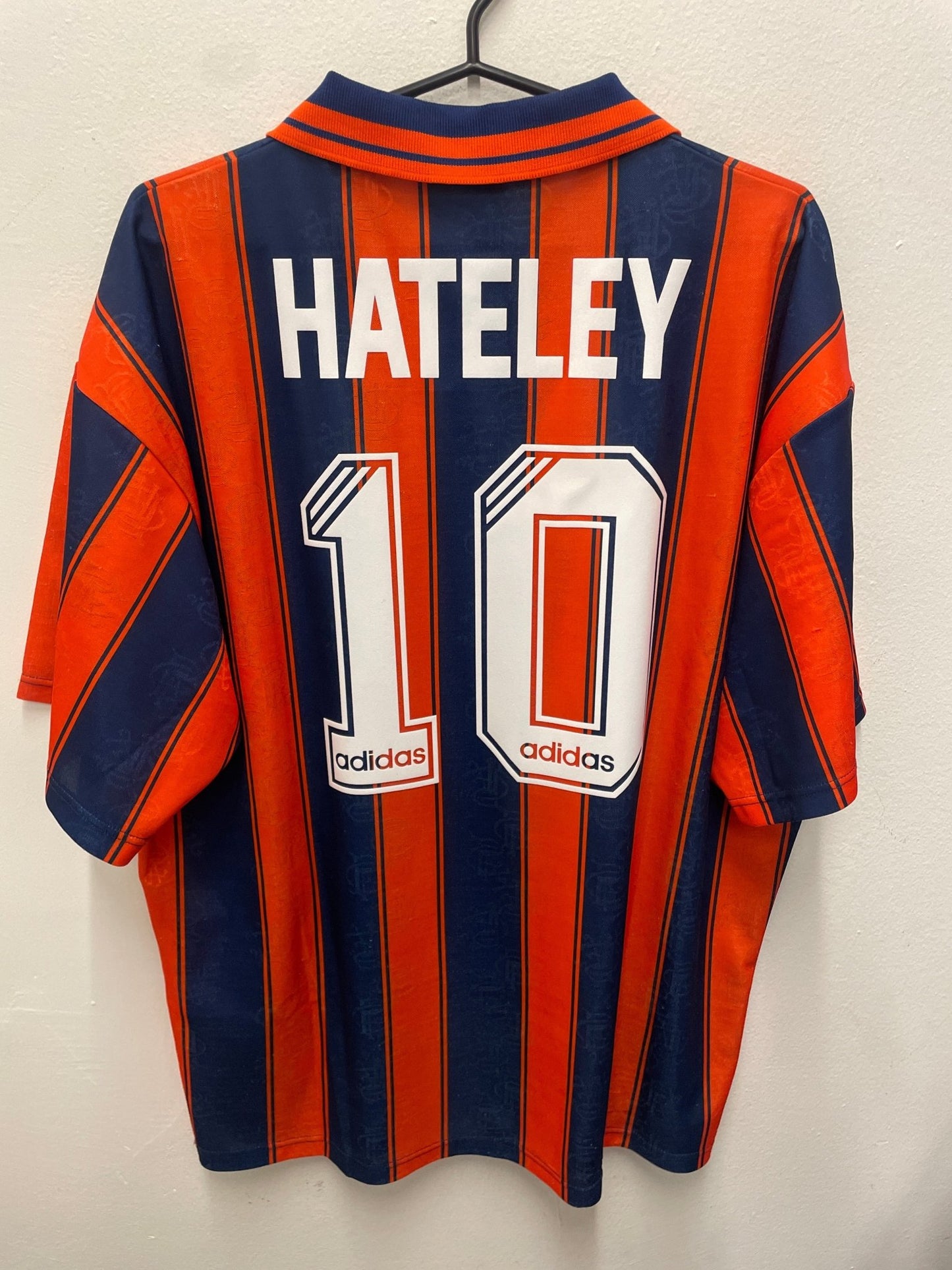 Adidas Rangers Away 93/94 Hateley 10 - 8/10 - TheFootballIdiots
