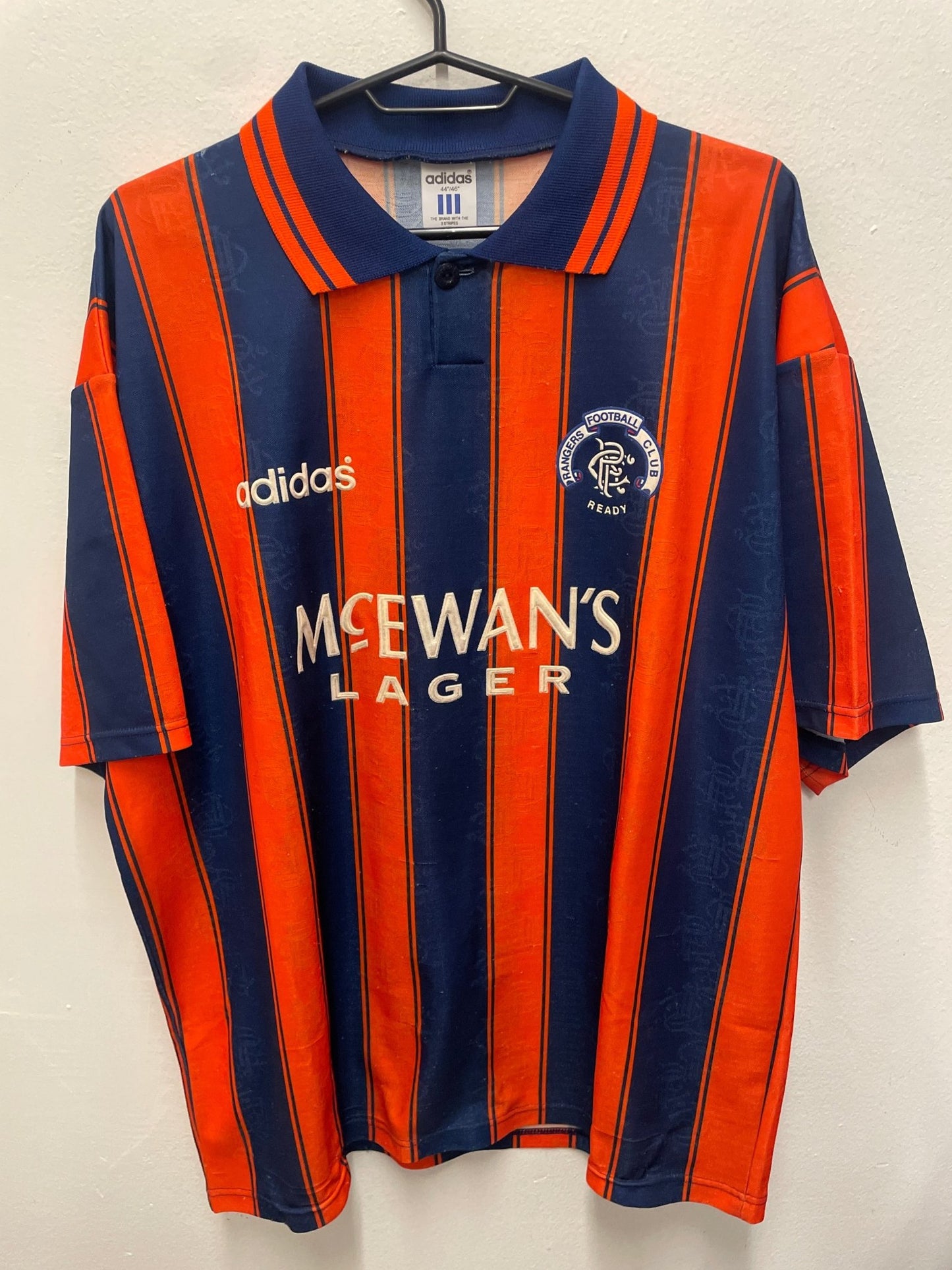 Adidas Rangers Away 93/94 Hateley 10 - 8/10 - TheFootballIdiots