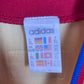 Back of the vintage Romania 1996 Adidas home shirt with the Marius Lacatus number 7 print, shown in full rear detail