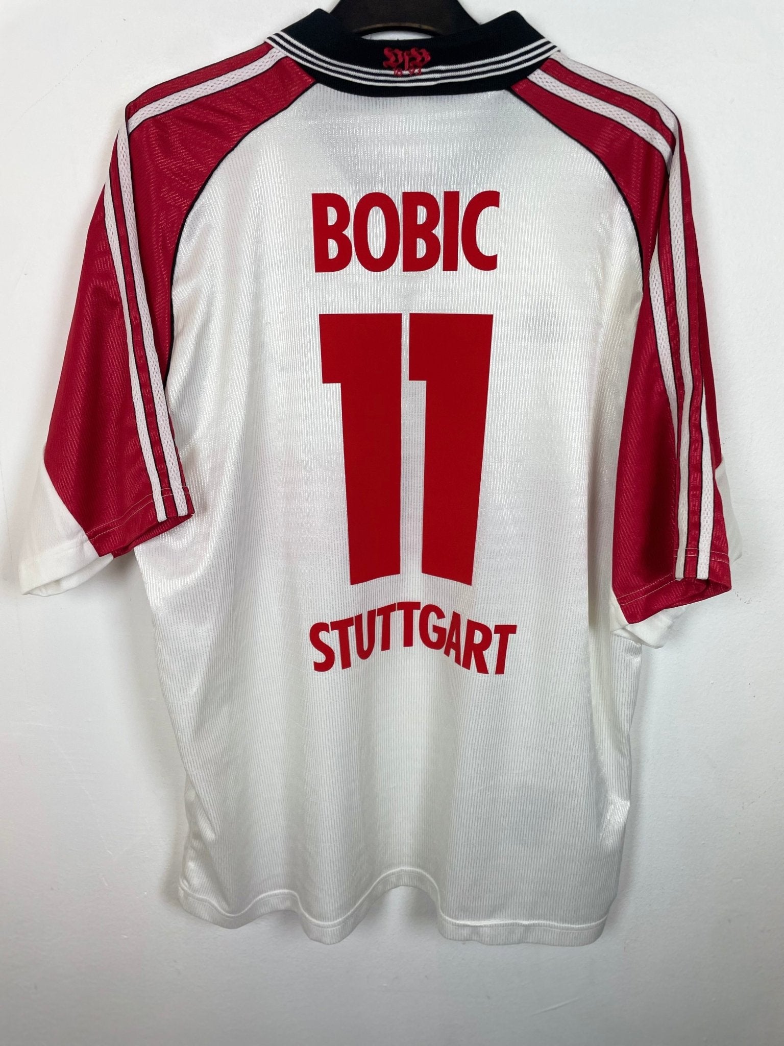 Adidas VfB Stuttgart Home 98/99 Bobic 11 - 9/10 - TheFootballIdiots