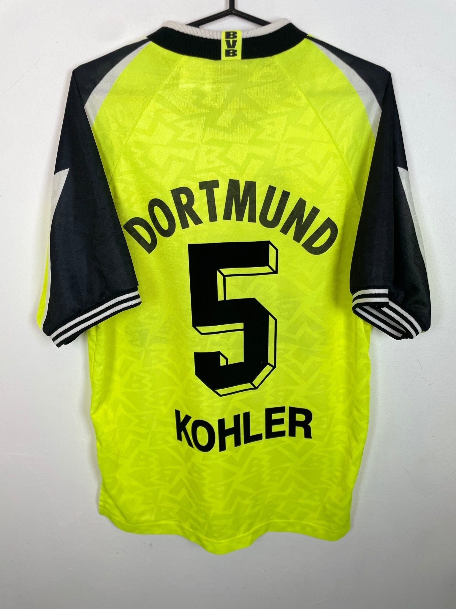 Borussia Dortmund Home 95/96 Kohler 5 - TheFootballIdiots