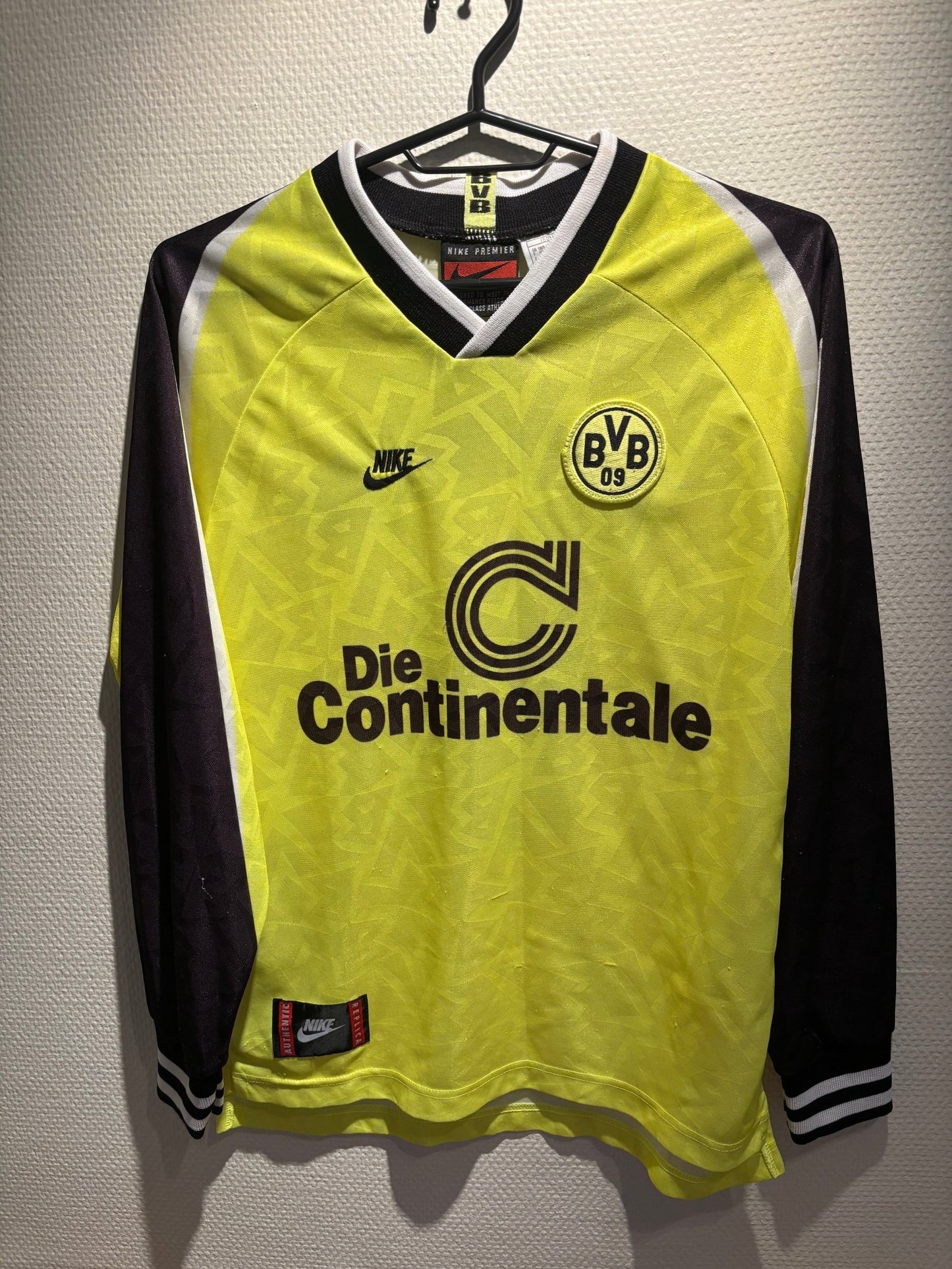 Borussia Dortmund Home Shirt 1995-96 Kohler 5 Long Sleeve Kids - TheFootballIdiots