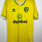 Errea Norwich City 2020/21 home shirt in canary yellow with the Pukki 22 nameset, unworn, genuine original football shirt