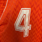 Hummel Norway Home 1987 Erland Johnsen 4 Matchworn - 7/10 - TheFootballIdiots